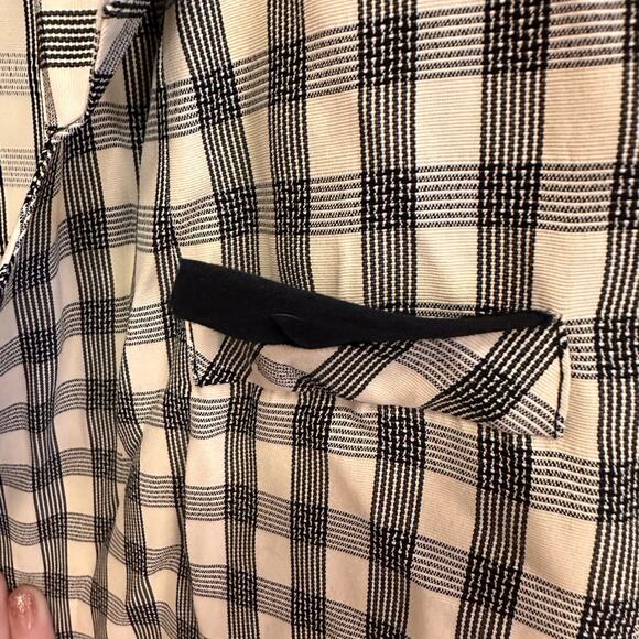 Vintage Norton McNaughton Petites Plaid Checkered 90s Blazer 10 - Picture 6 of 11